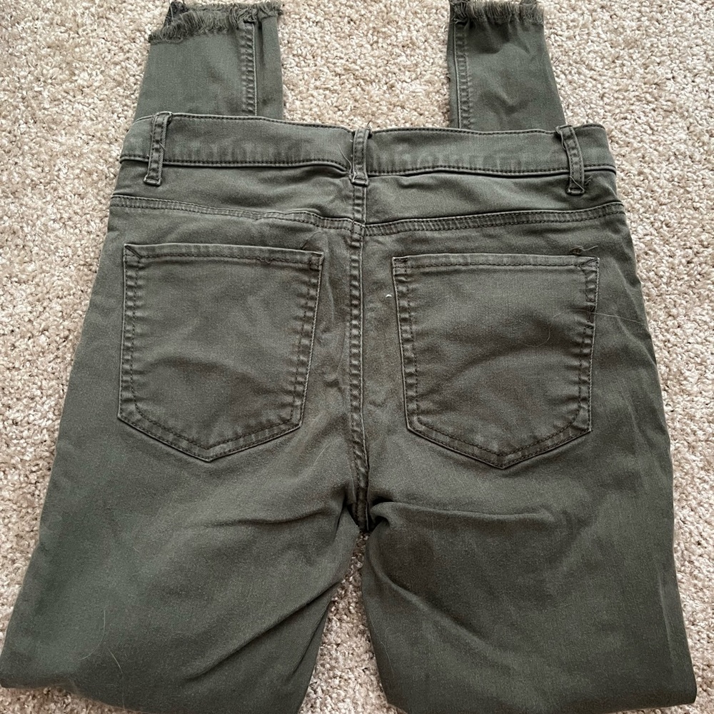 Express Distressed High Rise Skinny Jeans - Picture 4 of 4